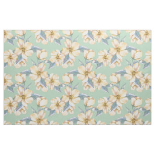 Yellow flowers. Watercolor garden 1 Fabric