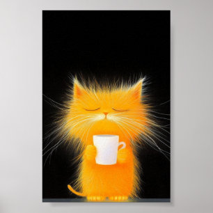 Yellow fluffy  poster