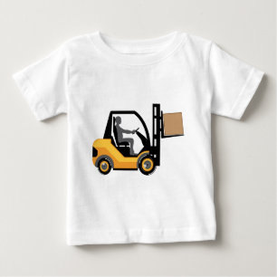 Yellow forklift baby T-Shirt