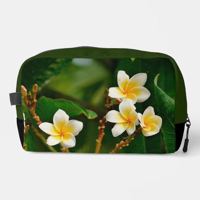 Yellow Frangipani Dopp Kit (Front)