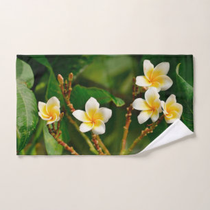Yellow Frangipani Hand Towel