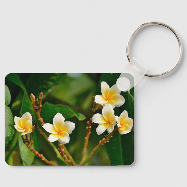 Yellow Frangipani Key Ring (Front)