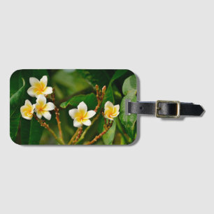 Yellow Frangipani Luggage Tag