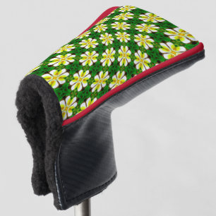 Yellow Frangipani Pattern Golf Head Cover