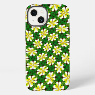 Yellow Frangipani Pattern iPhone 13 Case