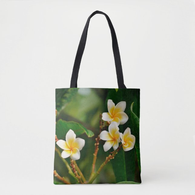 Yellow Frangipani Tote Bag (Front)