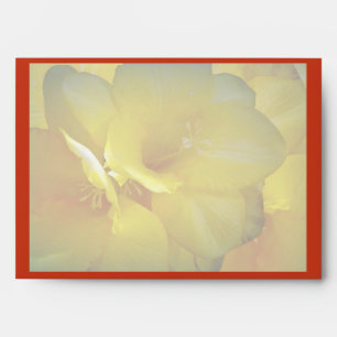 Yellow Freesia Floral Envelope