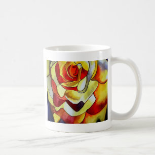 Yellow Freesia watercolor original aer flower Coffee Mug