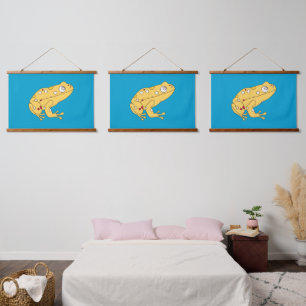 Yellow Frog Hanging Tapestry