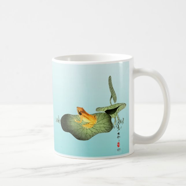 Yellow Frog on Lotus Leaf  Coffee Mug (Right)