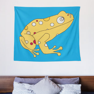 Yellow Frog Tapestry