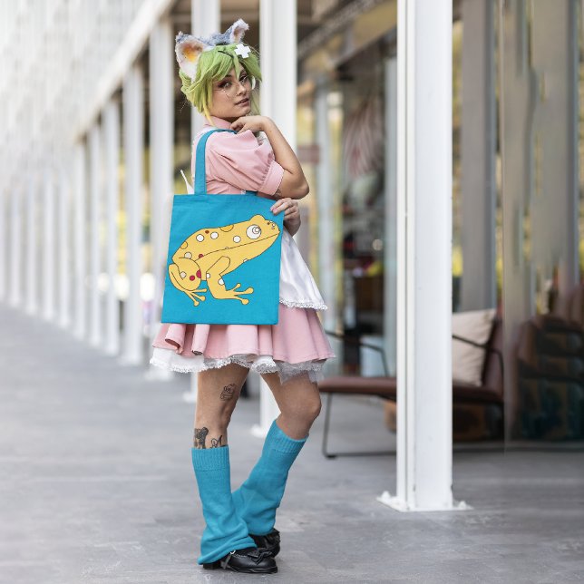 Yellow Frog Tote Bag (Creator Uploaded)