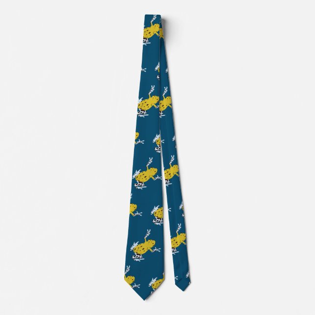 Yellow frogs tie (Front)