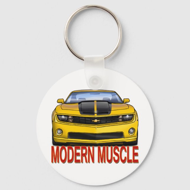 YELLOW_FRONT_CAMARO.png Key Ring (Front)