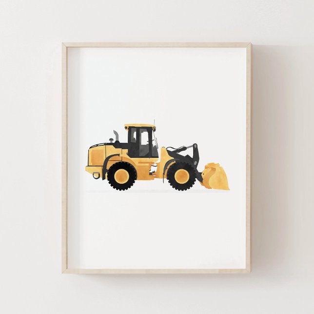 Yellow Front Loader Construction Vehicle Decor (Creator Uploaded)