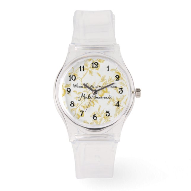 Yellow Fruit Lemons Make Lemonade Watch (Front)