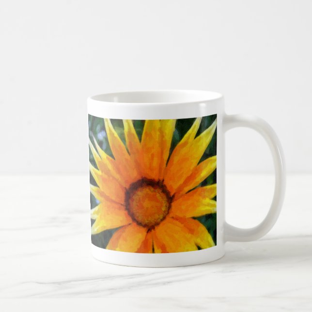 Yellow gazania coffee mug (Right)