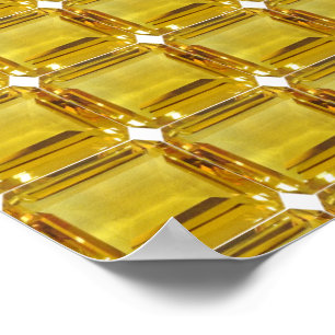Yellow Gemstone Poster