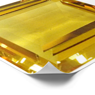Yellow Gemstone Poster