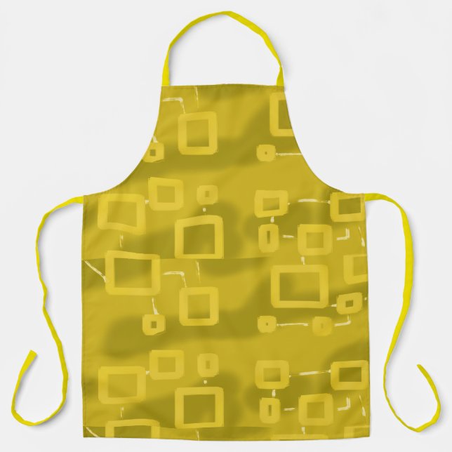 Yellow Geometric Apron (Front)