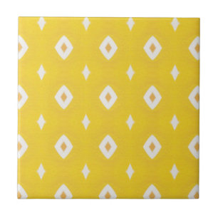 Yellow Geometric Pattern Ceramic Tile