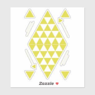 Yellow Geometric Triangles