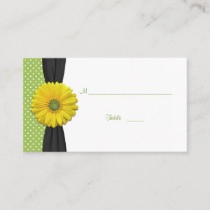Yellow Gerbera Daisy Special Occasion Place Card