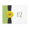 Yellow Gerbera Daisy Table Number Card