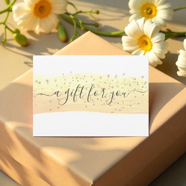 Yellow Gift Certificate Glitter Voucher (Creator Uploaded)