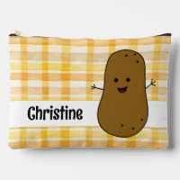 Yellow Gingham Brown Potato Custom