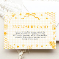 Yellow Gingham Honey Bee Honeycomb Bridal Shower