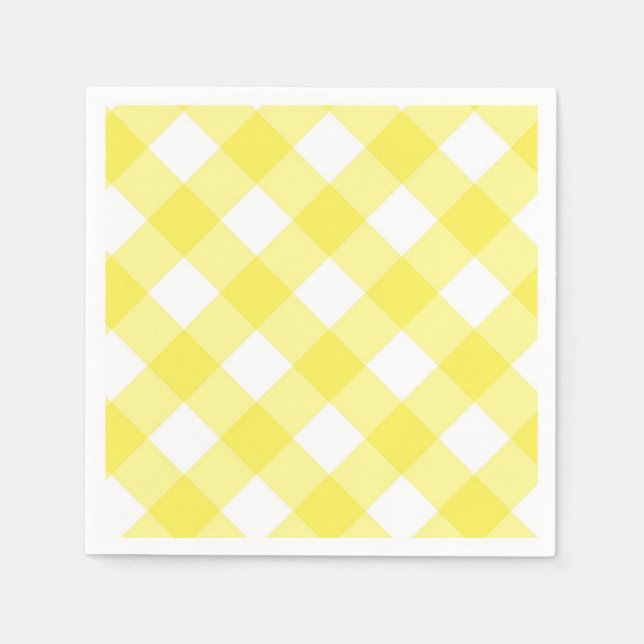 Yellow Gingham Napkin (Front)