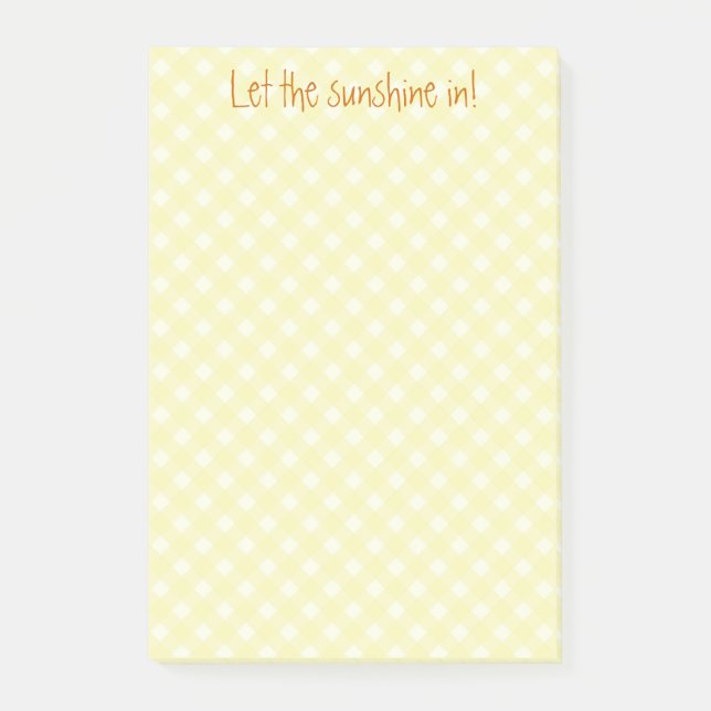 yellow gingham notes (Front)
