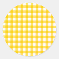 Yellow Gingham Pattern
