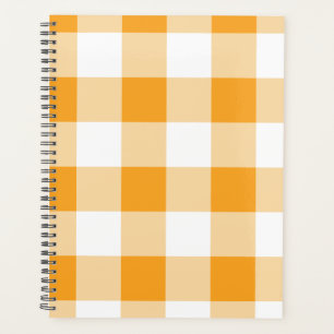 Yellow Gingham Pattern  Planner