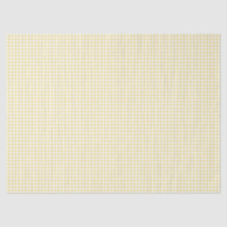 Yellow Gingham Tissue Paper