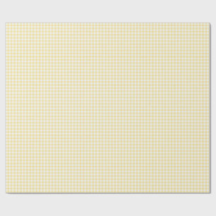 Yellow Gingham Wrapping Paper