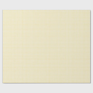 Yellow Gingham Wrapping Paper