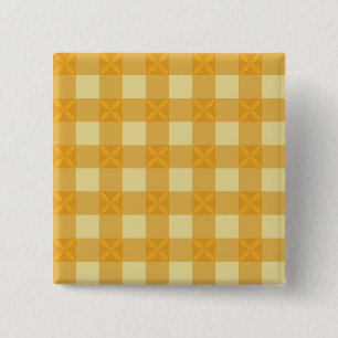 Yellow Gingham & Yellow Petals Button