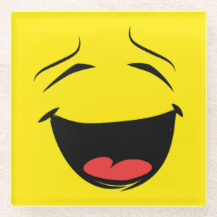 YELLOW GLASS COASTER