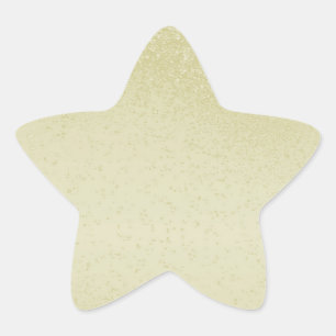 Yellow Glitter Star Sticker