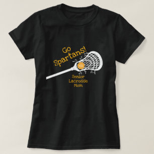Yellow Go Team Lacrosse Mum T-Shirt