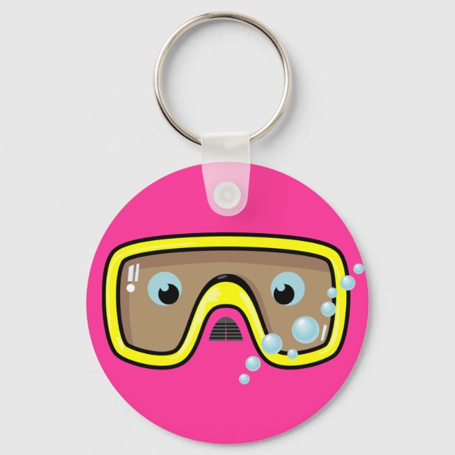 Yellow Goggles Key Ring (Front)