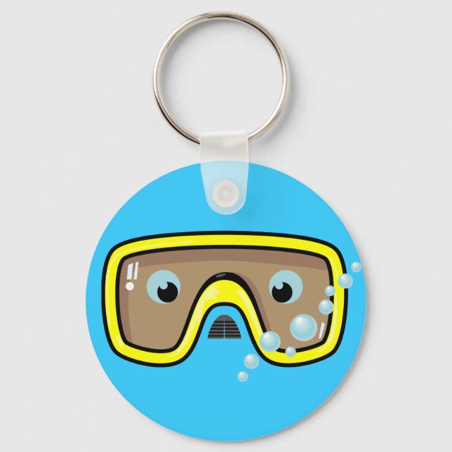 Yellow Goggles Key Ring (Front)