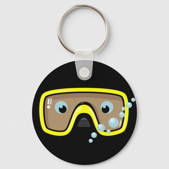 Yellow Goggles Key Ring (Front)