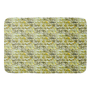 Yellow Gold and Black Cheetah Print Bath Mat