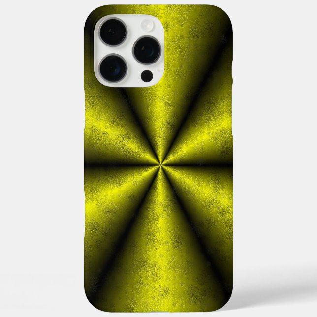 Yellow Gold Black Rainbow in Leather optik Case-Mate iPhone Case (Back)