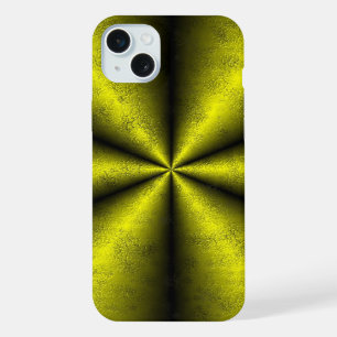 Yellow Gold Black Rainbow in Leather optik iPhone 15 Plus Case