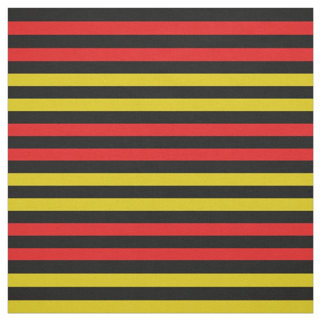 Yellow gold, Bright red, midnight black stipe Fabric (Swatch)