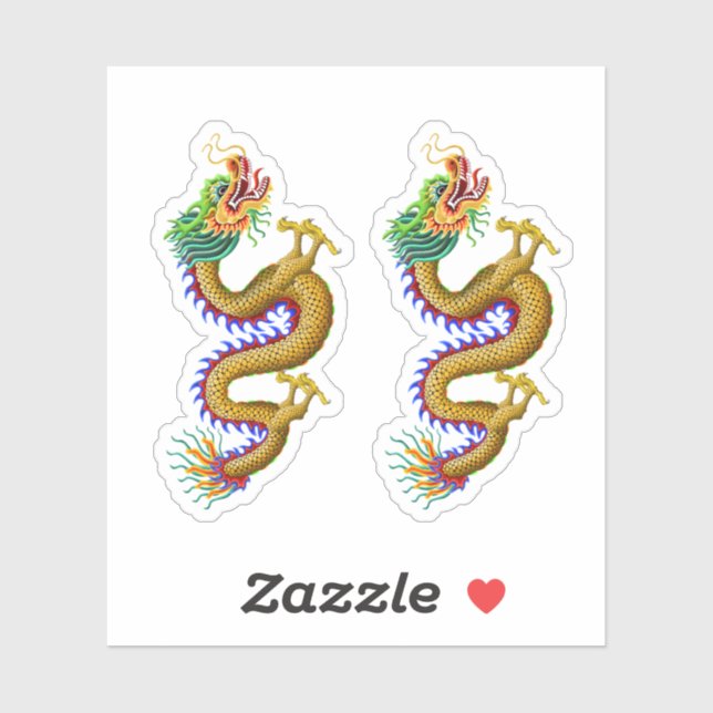 Yellow/Gold Chinese Dragon (Sheet)